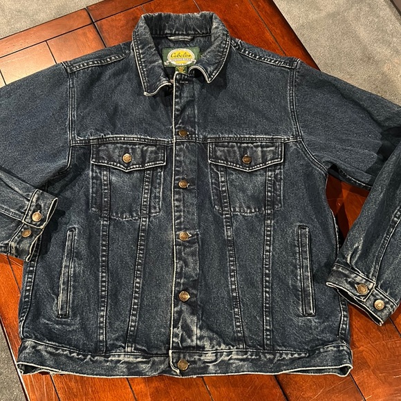 Cabela's Other - Vintage Cabela’s Denim Trucker Jacket Oversized 100% cotton Size Medium